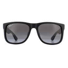 Ray-Ban Sunglasses RB4165F Justin Asian Fit 622/T3 Black Grey Gradient Polarized