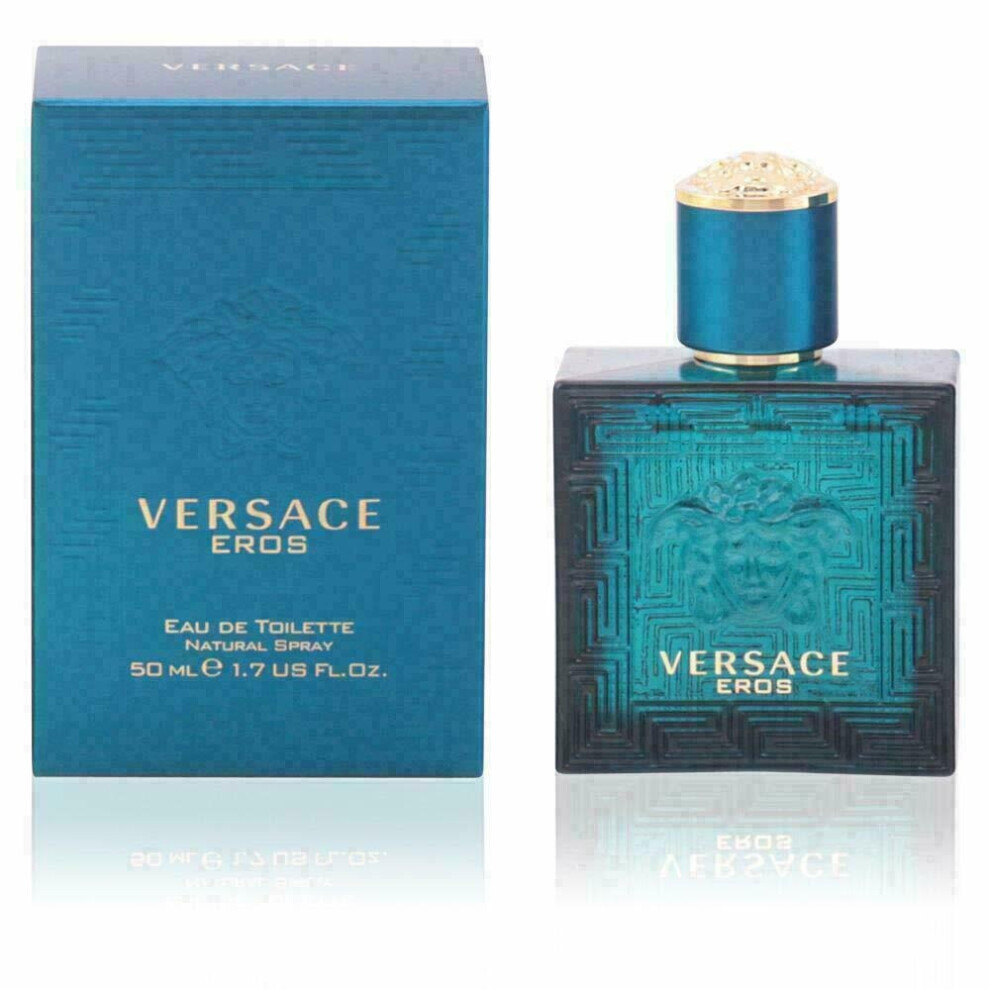 Versace EROS Man EDT Natural Spray 1.7 oz NIB