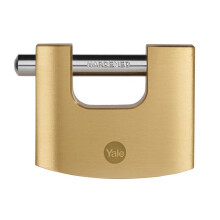 Yale Locks Brass Shutter Padlock 60mm Y114B/60/114/1