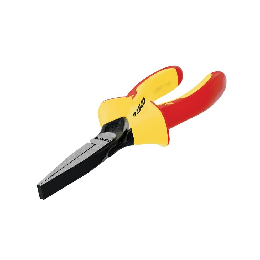 Bahco 2421S Ergo Insulated Flat Nose Pliers 140Mm (5.1/2In) 2421 S-140 7314150447121