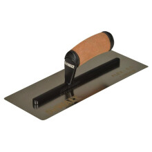 DeWALT 0.5mm FLEX Stainless Steel Curved Trowel, Leather Handle 12in EU 2-986
