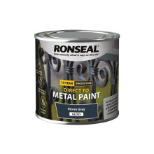 Ronseal Direct to Metal Paint Storm Grey Gloss 250ml 39190