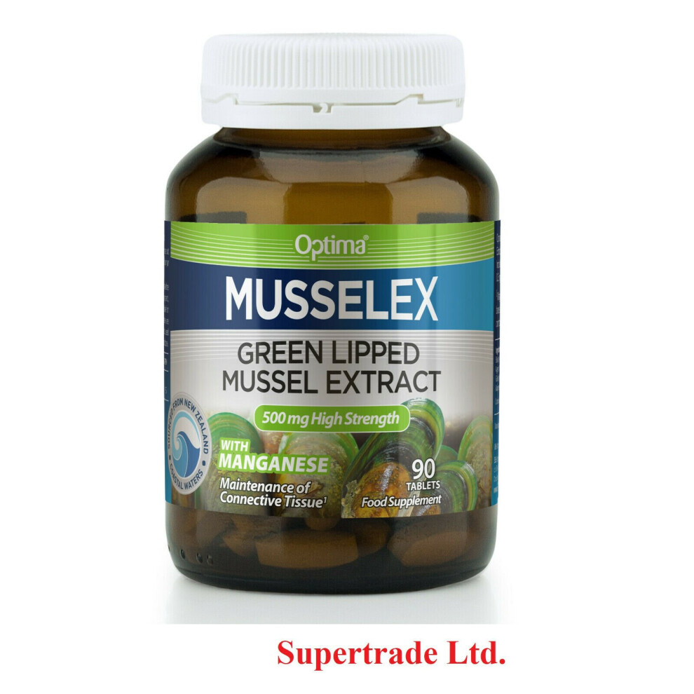 Optima Musselex Green Lipped Mussel Extract 500mg - 90 Tablets