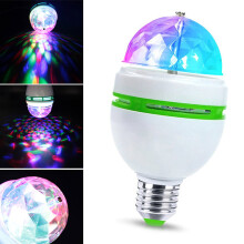 Colorful Rotating Stage LED Light Bulb Flashing Disco DJ KTV Small Magic Lamp