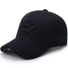 (Black) Superman Cap Snapback Hat Baseball Unisex Caps