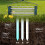 Costway Rolling Grass Lawn Aerator Garden Steel Spike Roller Aluminium Handle 7