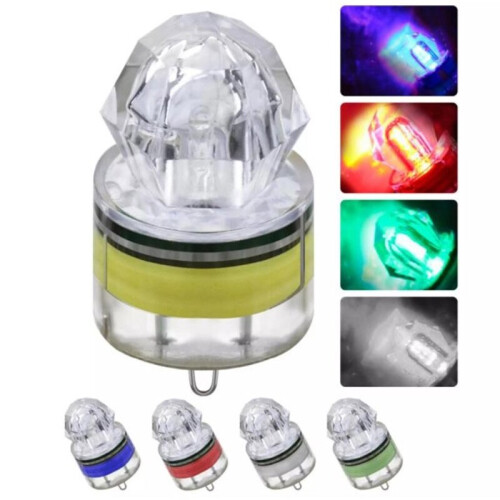 (White) Durable LED Fish Deep Drop Underwater Fishing Light