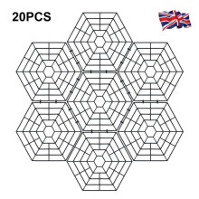 20Pcs Pond Protector Cover Net Floating Water Fish Pests Guard Grid Cats