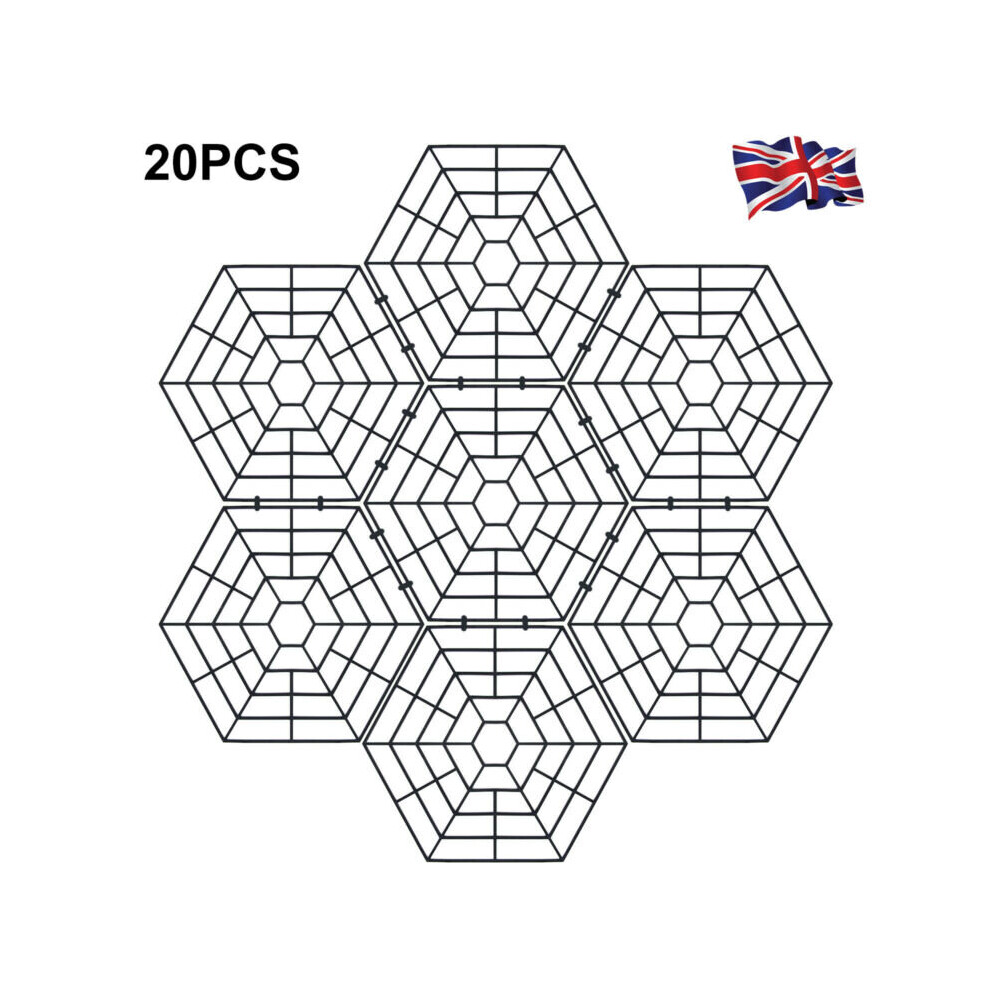 20Pcs Pond Protector Cover Net Floating Water Fish Pests Guard Grid Cats