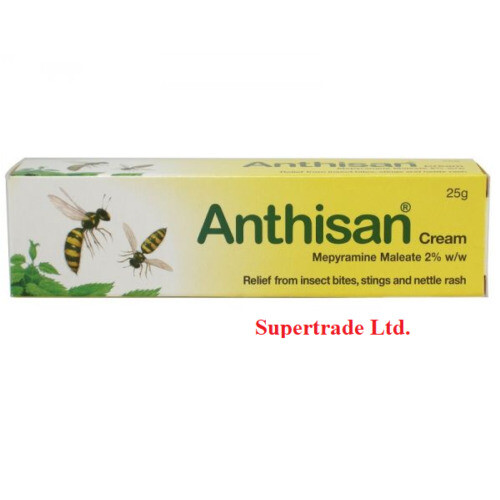 Anthisan Bite And Sting Cream Insect Sting Relief Antihistamine 20g X