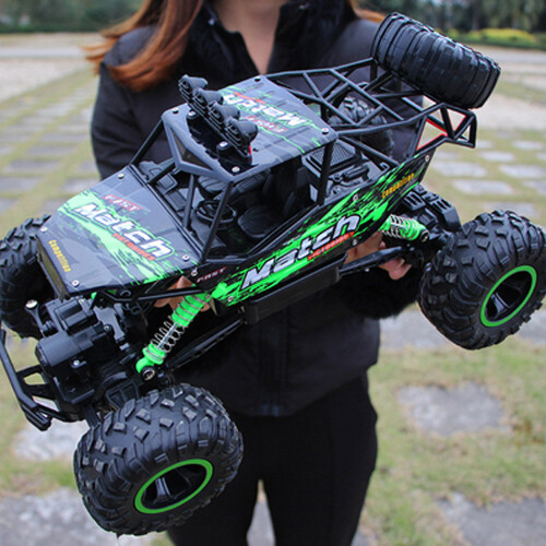 (Green) UK Kids Toy RC Car Truck Off-Road Vehicle 2.4G Remote Control Buggy UK 1:12 Crawler