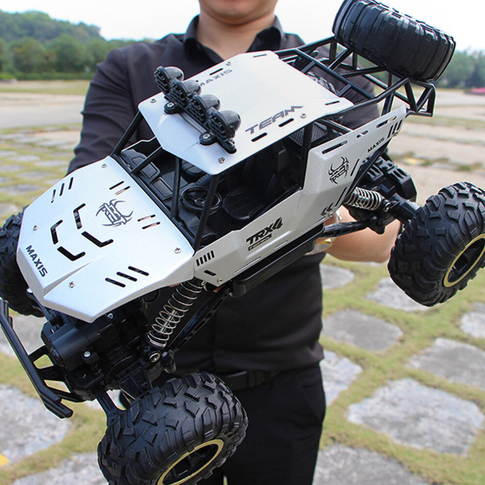 (Silver) Uk Kids Toy Rc Car Truck Off-Road Vehicle 2.4G Remote Control Buggy Uk 1:12 Crawler Silver