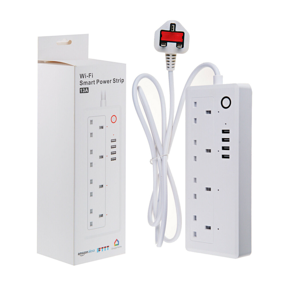 (White) Wifi Smart Plug Power Socket Smart Life Control 7420627208871
