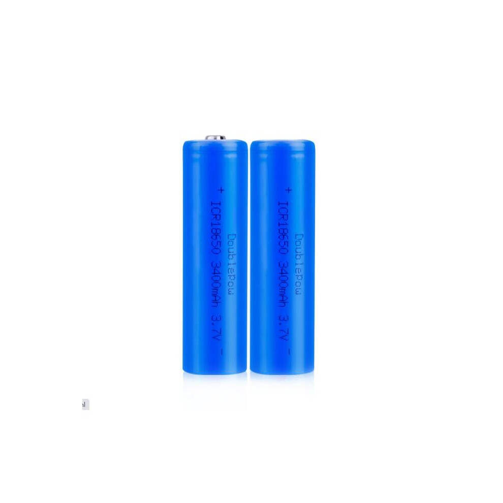 (Cusp Top, 1200mAh) 2 x 18650 Lithium Battery 1200mAh 2600mAh 3400mAh