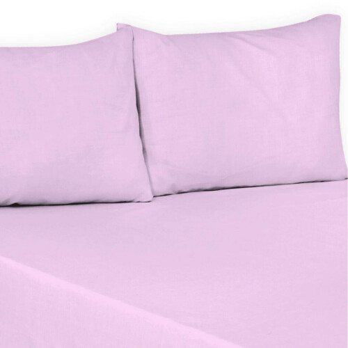 (Lilac, King) 100% Polycotton Flat Bed Sheets Percale Super Quality Comfortable & Soft Colourful Collection in All Sizes