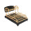 2 Tier Kitchen Dish Drainer Rack with Drip Tray Cutlery Holder Plate 1