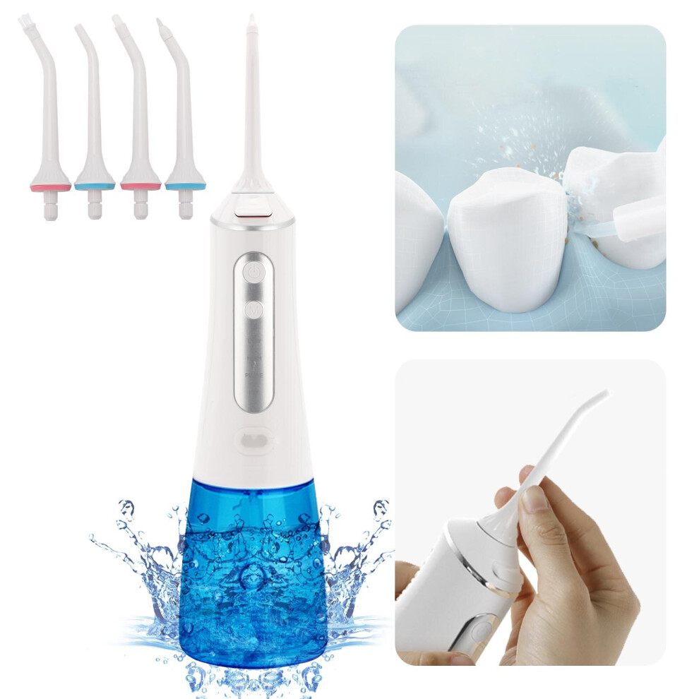 White Teeth Dental Floss Oral Irrigator Tooth Cleaner+4Jet Tips Uk