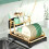2 Tier Kitchen Dish Drainer Rack with Drip Tray Cutlery Holder Plate 2