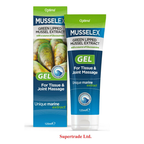 Optima Musselex Gel Mussel Joint Massage With Glucosamine 125ml X 6