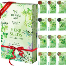 Grow Your Own Herb Garden -12 Herb plants varieties, 8700 Herb Seeds Ready to Grow - Herb Planting Kit for Women, Kids, Beginners, Gardeners