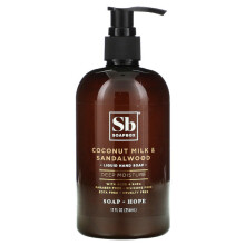 Soapbox, Vloeibare Handzeep, Kokosmelk & Sandelhout, 12 fl oz (354 ml)
