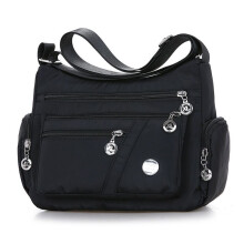 (Black) Women Waterproof Cross Body Handbags Shoulder Bag