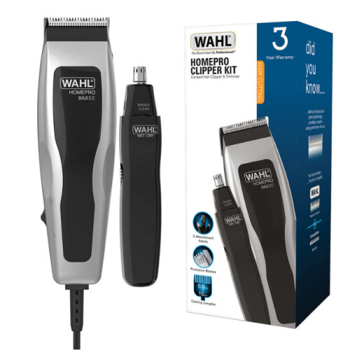 Wahl HomePro Clipper and Trimmer Grooming Kit for Hair & Nose 9159-027