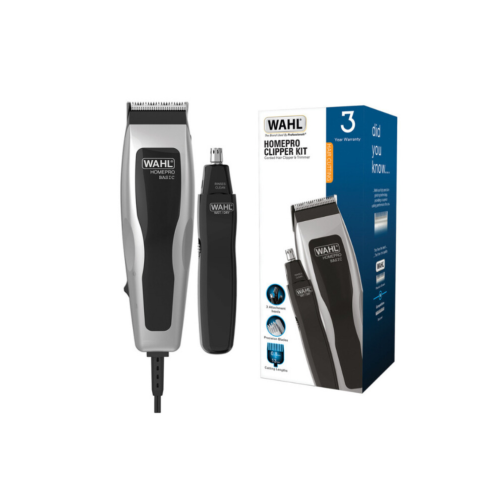 Wahl HomePro Clipper and Trimmer Grooming Kit for Hair & Nose 9159-027