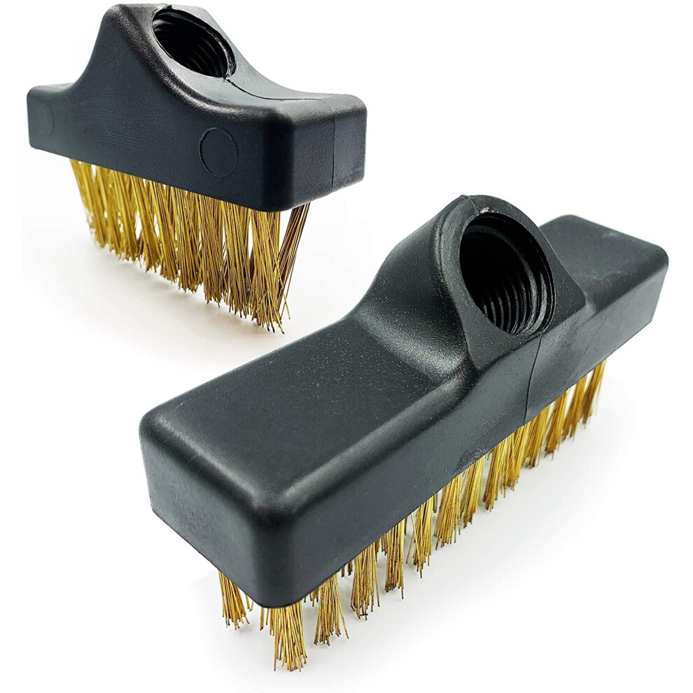 The Dustpan & Brush Store 2-Pack Replacement Heads For Angled Paving Brush And Wire Broom