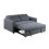 (Grey) Stylish and Comfortable 2 Seater Sofa Bed 4