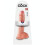 King Cock 10" Realistic Dildo Dong With Balls Flesh Nude Suction Cup Sex Toy 1