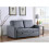 (Grey) Stylish and Comfortable 2 Seater Sofa Bed 6