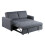 (Grey) Stylish and Comfortable 2 Seater Sofa Bed 3