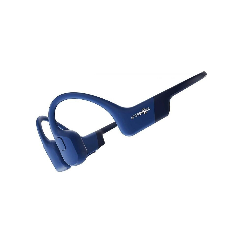 AfterShokz Aeropex Bone Conduction Headphones Open Ear Wireless - Blue Eclipse