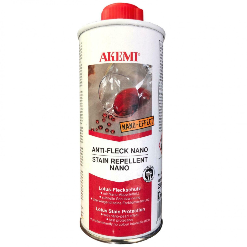 Akemi Worktop Stain Repellent Nano Sealer Granite Stone Marble 250Ml Tile