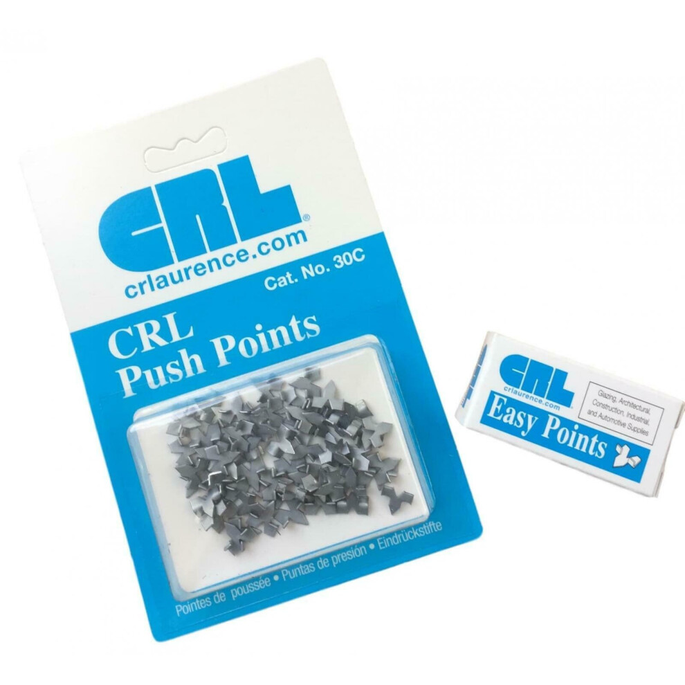 (50) CRL Framing Glazier's Push Points 10, 50, 100, 200 Glazing