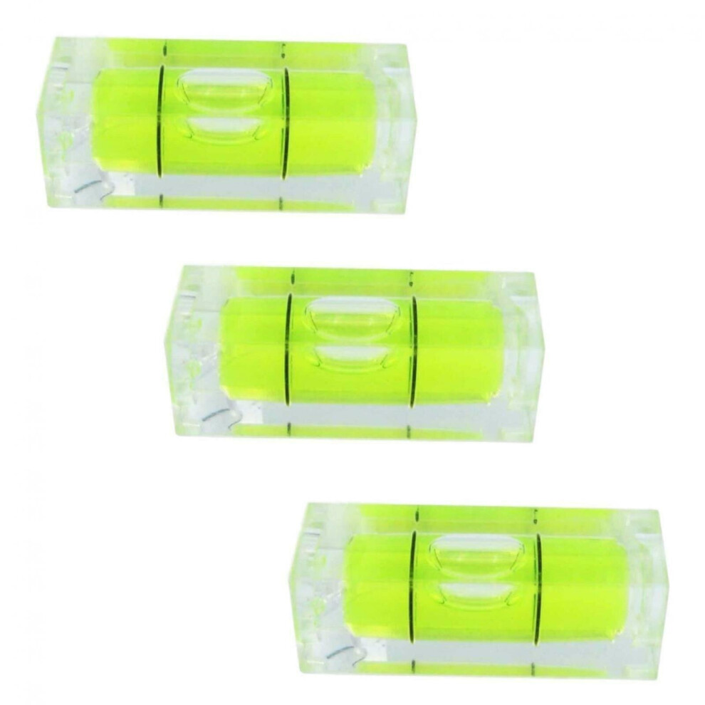 (10) Mini Spirit Level Bubble Square 29mm Vial