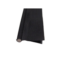 Awning Rail Piping 6mm Double Flap Black + Solid PVC Core Keder Camping/Tent