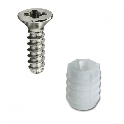 (100 Dowels & Screws) Blum Hinge Dowel 8mm & Screws - Choose Quantity