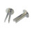 (1000) Bifurcated Rivets Split Leg Nickel Plated 3/8" x No 11 1