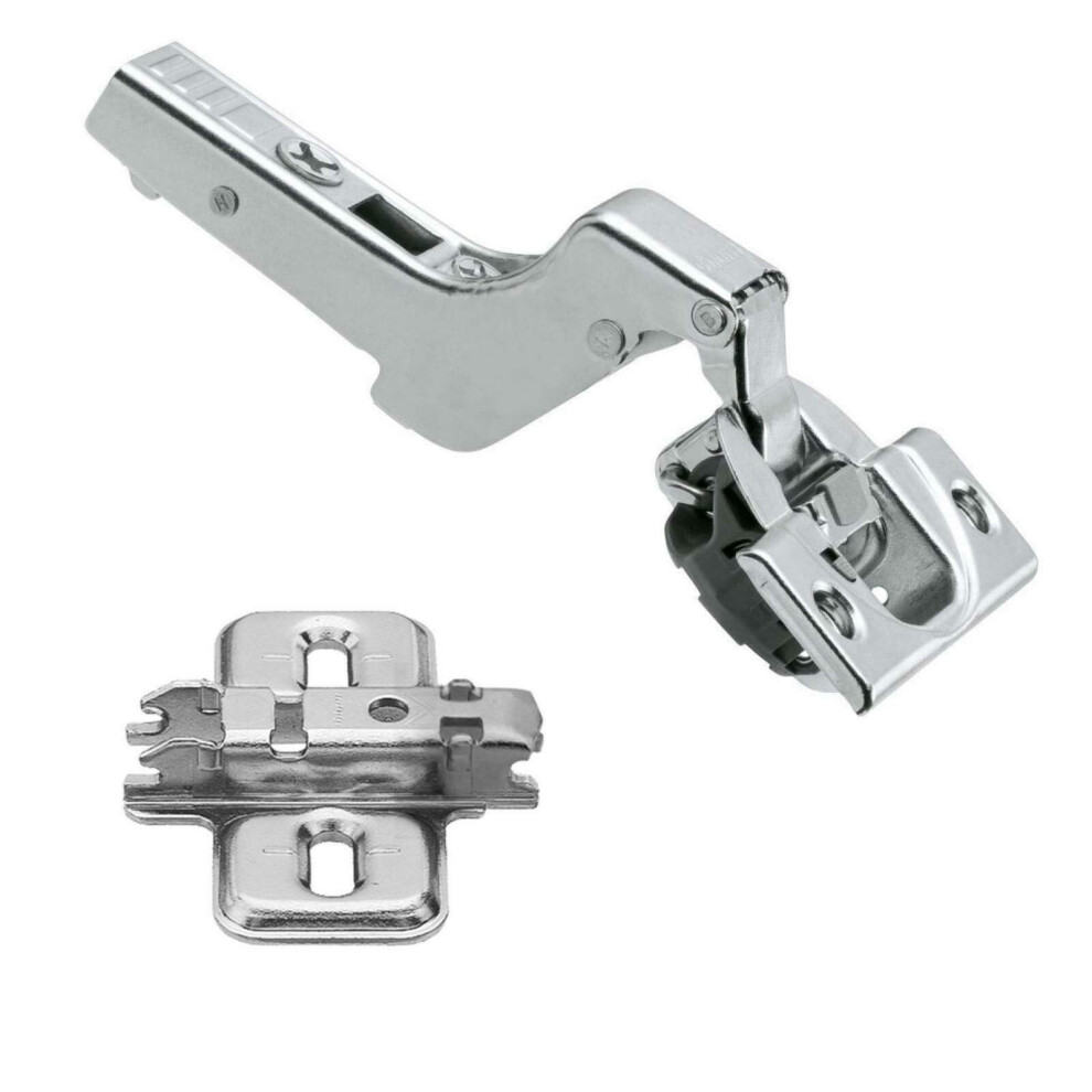 (2) Blum Soft Close Inset Hinge 110 Clip Top 71B3750 & Cabinet Mounting Plate