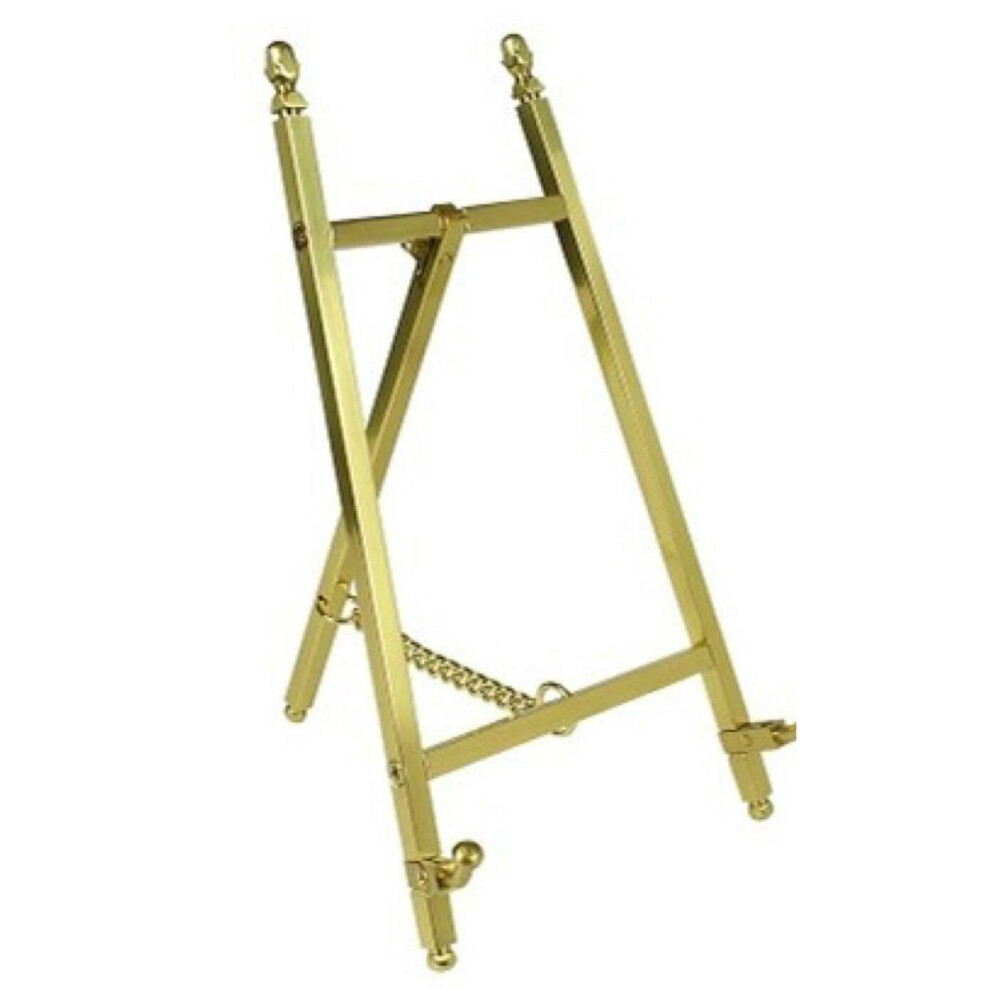 (250mm) Mini Display Easel Brass Photo Picture Frame Tabletop Stand Wedding Art