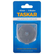 (2) 45mm Rotary Cutter Blades, 1, 5, 10 for Olfa/Fiskars by Taskar