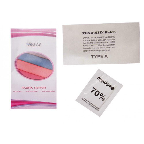 Tear Aid 6 x 3 Type A Fabric, Rubber, Canvas Repair Patch Kit