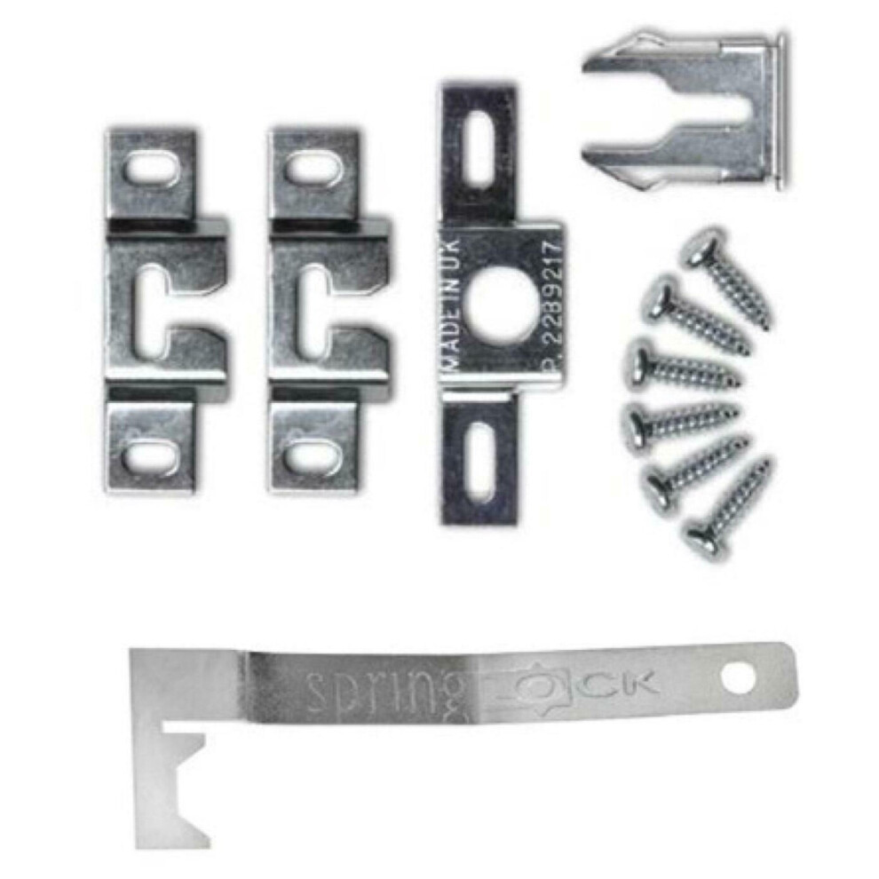 (Method A (5 Packs)) Springlock Anti-Theft Picture Frame Hanging System 795152725214