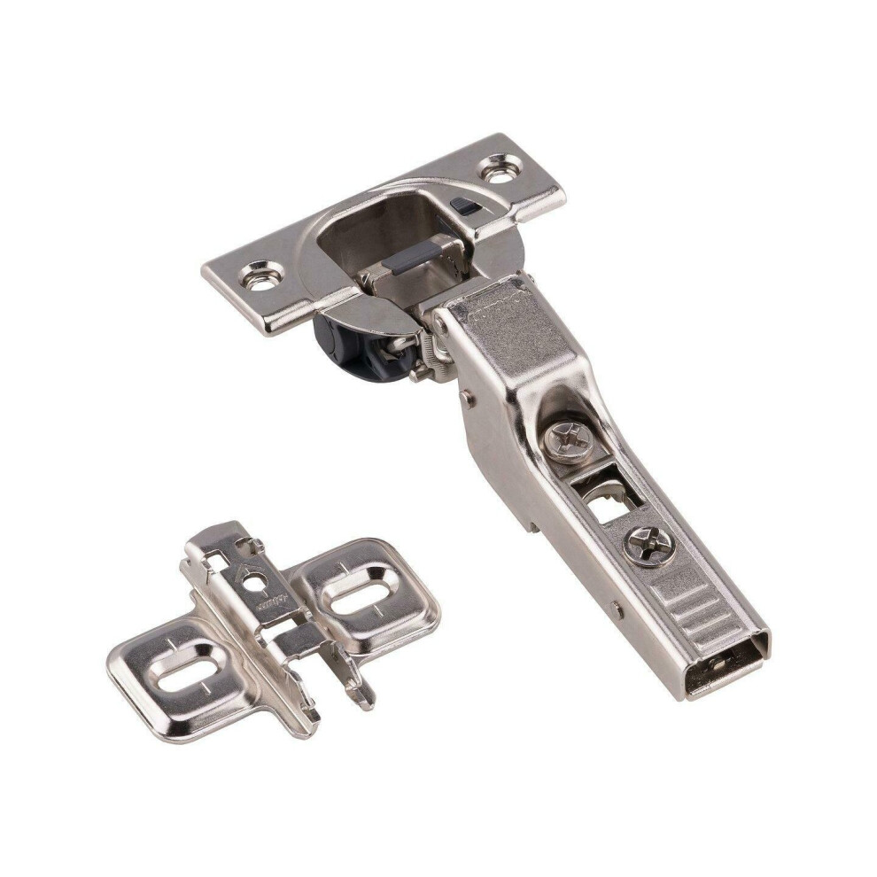 (2) Blum Soft Close Half Overlay Hinge Clip Top 71B3650 & Mounting Plate 636983970810