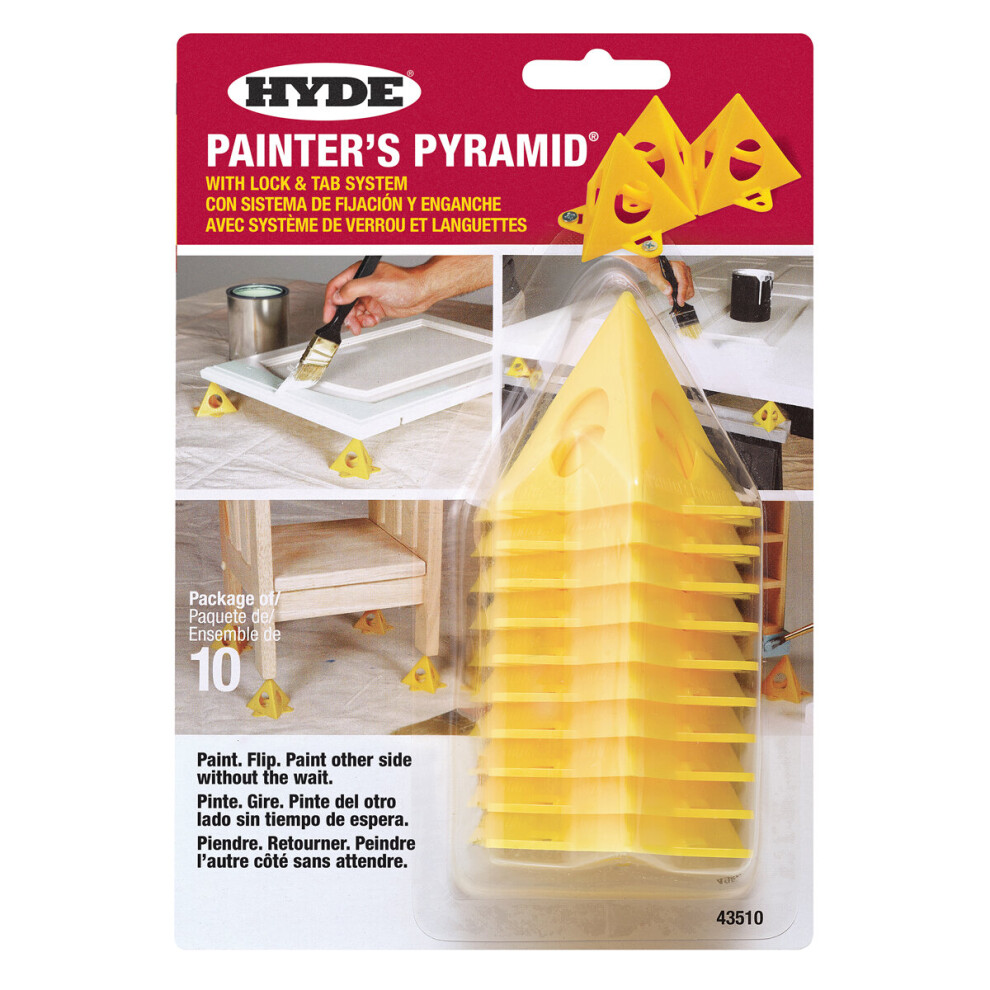 Hyde Painters Pyramids 10 Pack Yellow Pyramid Points