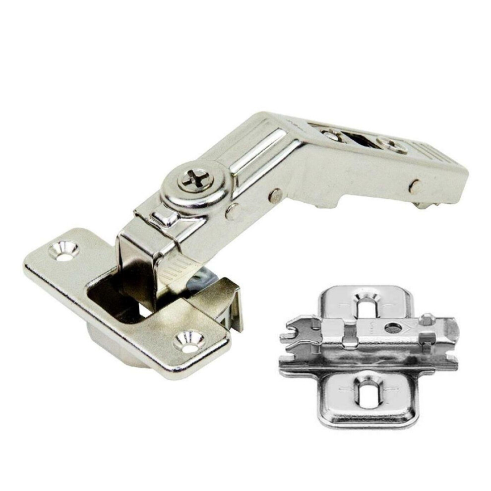 (2) Blum 60 Degree Clip Top Bi-Fold Hinge 79T8500 & Mounting Plate