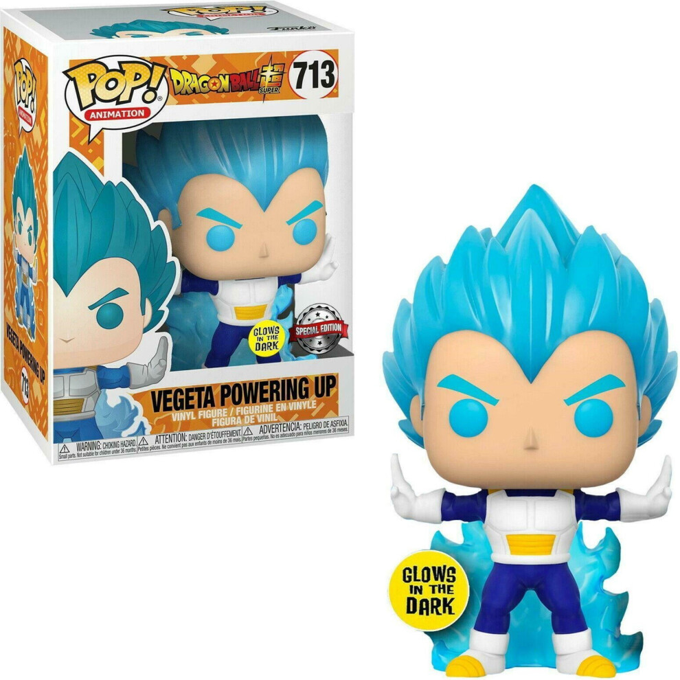 Dragon Ball Z Vegeta Powering Up Glow in the Dark Funko Pop Vinyl