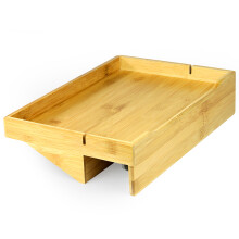 Bamboo Clip-On Bedside Shelf Ergonomic Space Saver Frame Side Table M&W
